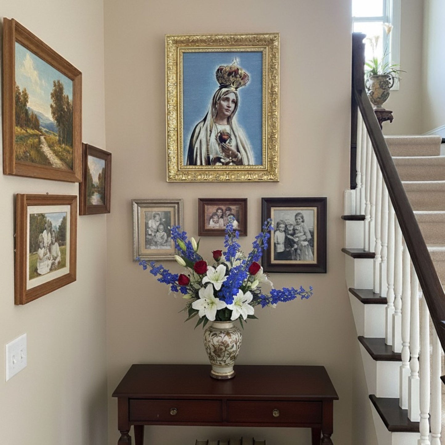 Cuadro Virgen de Fátima (40 × 50 cm)