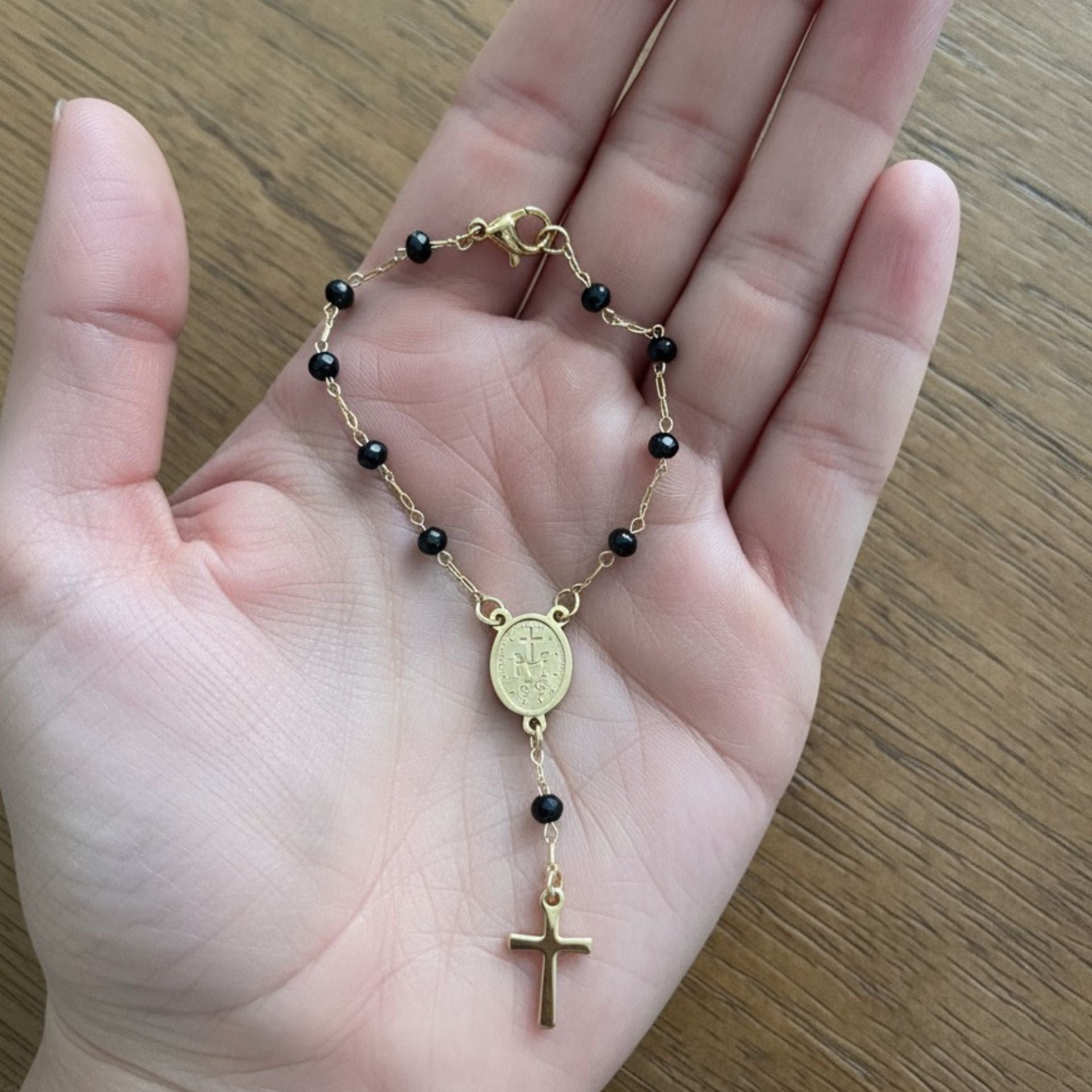 Pulsera camino de fe#color-negro