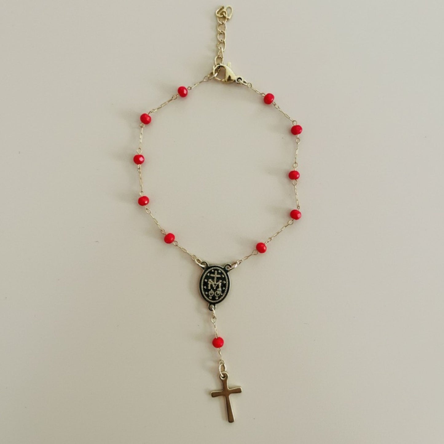 Pulsera camino de fe#color-roja